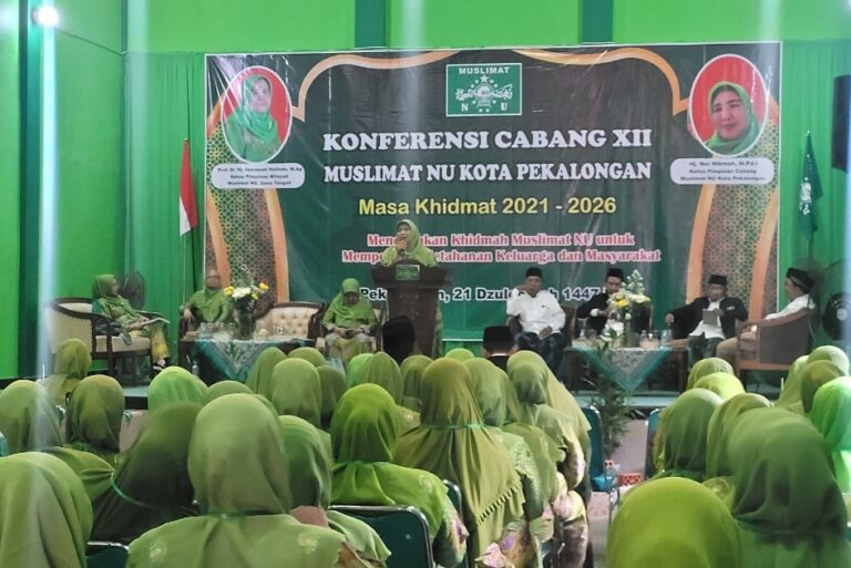 PC Muslimat NU Kota Pekalongan Gelar Konfercab XII, Pilih Ketua Baru dan Susun Program 2026–2031